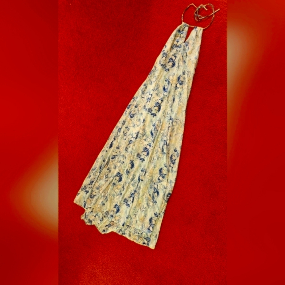 Sugar and Lips feminine maxi halter dress.
